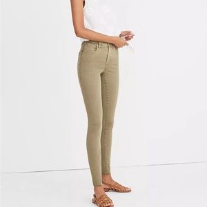 Madewell 9" High-Rise Skinny Jeans: Raw-Hem Garment-Dyed Edition